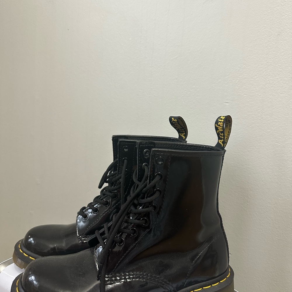Black Lace-Up Boots